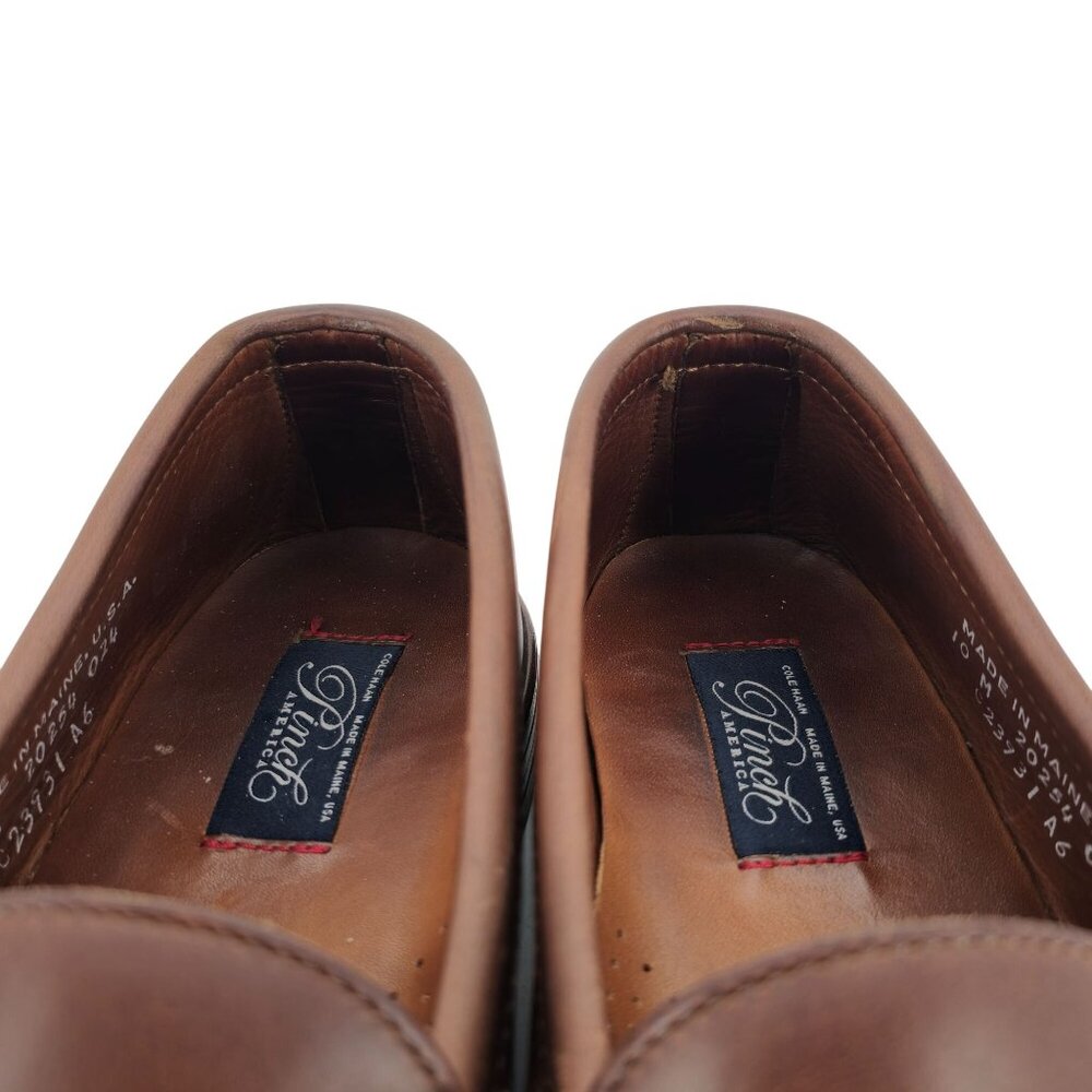 Cole Haan Pinch Maine Classic Penny Loafers Mens 10M Brown Leather Dress Shoes - Picture 5 of 10